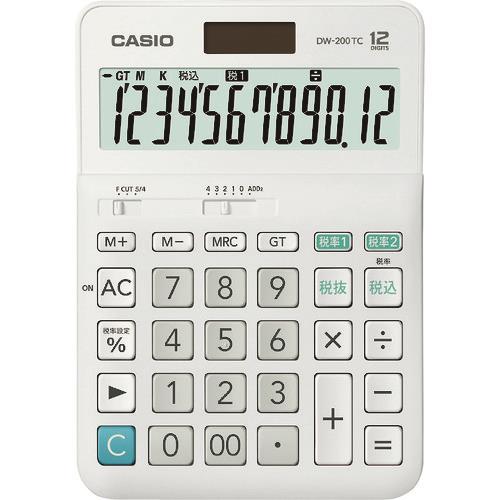 カシオ W税率電卓(デスクタイプ) (品番:DW-200TC-N)(注番1615405) カシオ W税率電卓(デスクタイプ) (品番:DW-200TC-N)(注番1615405)