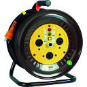 NICHIDO 電工ドラム 三相200Vドラム アース付 極太電線 30m (品番:ND-E330F-20A)(注番1618921)