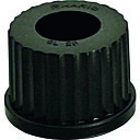 SIBATA ねじ口キャップ 穴付 GL-25 10入 (品番:016060-025A)(注番1663035)・(送料別途見積り,法人・事業所限定,取寄)