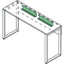 イトーキ　ノットワーク片面タイプW1800用配線ダクト （品番:JWA-18WS-T2）（注番1668098）・（送料別途見積り,法人・事業所限定,直送）