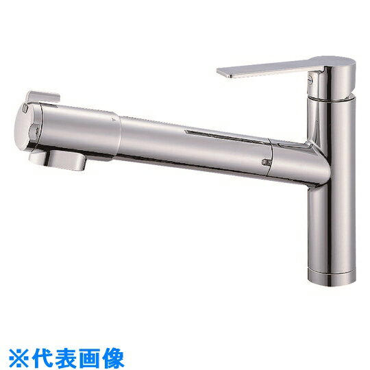 SANEI　シングル浄水器付ワンホールスプレー混合栓 （品番:K87580E1JV-13）（注番1683302）・（送料別途見積り,法人・事業所限定,取寄）