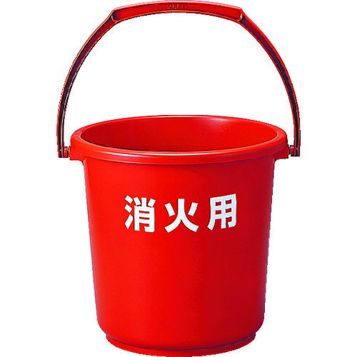TRUSCO エコポリバケツ 10L 消火用 (品番:RBKS-10)(注番1760122)