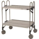トクヤマ ステンレス パンチング折りたたみ式ワゴン (品番:FEOPM-2)(注番1769474)