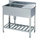 AS 流し台(一槽水切付)FAS -T-94 (品番:1-6634-01)(注番1830591)・(送料別途見積り,法人・事業所限定)【大型】