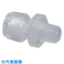 TGK メイル・コネクター PFA 6φ×1/4 (品番:803-17-77-52)(注番1836390)・(送料別途見積り,法人・事業所限定,取寄)