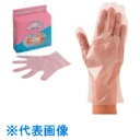 TGK Fineファインポリ手袋エンボス 桃 L 百枚 (品番:701-87-09-04)(注番1842489)・(送料別途見積り,法人・事業所限定,取寄)