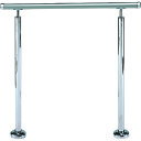 SHIROKUMA アプローチ手すり(B) 900mm シルバー/鏡面 (品番:AP-50B-90-SKM)(注番1849762)・(送料別途見積り,法人・事業...