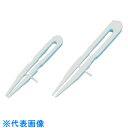 TGK PTFE先平ピンセット100mmガイド付 (品番:814-17-70-05)(注番1855416)・(送料別途見積り,法人・事業所限定,取寄)