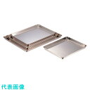 TKG クローバー 18-8角盆 小 (品番:AKK10003)(注番1863961)・(送料別途見積り,法人・事業所限定,取寄)