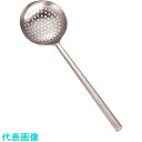 TKG YUKIWA ステンレスパイプ柄ワンピース穴明中華お玉 中 (品番:ATYC402)(注番1873648)・(送料別途見積り,法人・事業所限定,取寄)