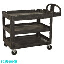 TKG トラスト シェルフユーティリティーカート 3段 4043 ブラック (品番:KTL6901)(注番1875405)・(送料別途見積り,法人・事業所限定,...