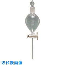 TGK　F共通球型分液ロート球栓コック付き100mL15／25 （品番:000-09-55-12）（注番1903252）・（送料別途見積り,法人・事業所限定,取寄）