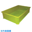 TGK 半透明カラー番重 小型B型 イエロー (品番:094-56-92-76)(注番1906632)・(送料別途見積り,法人・事業所限定,取寄)