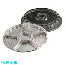 TKG 福助工業 サークルトレー透明蓋付(20セット入) FP-5シルバー(6仕切) (品番:GSC0302)(注番1920402)・(送料別途見積り,法人・事...