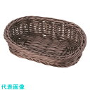 TKG 萬洋 樹脂アメニティバスケット 小判 こげ茶 中 (品番:ZAM0402)(注番1941253)・(送料別途見積り,法人・事業所限定,取寄)