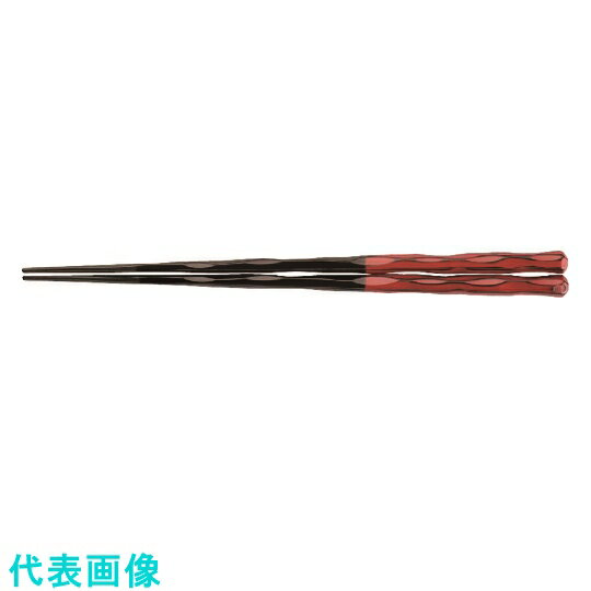 TKG　福井クラフト　PBT六角一刀彫箸（10膳入）根来　24cm　90030863 （品番:RHSE402）（注番1947762）・（送料別途…