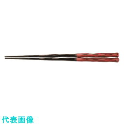 TKG　福井クラフト　PBT六角一刀彫箸 （10膳入）根来　24cm　90030863 （品番:RHSE402）（注番1947762）・（送料別途見積り,法人・事業所限定,取寄）