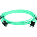 PANDUIT 光ファイバーパッチコード OM4(低損失タイプ) 両端LCデュプレックス LSZH 3m (品番:FZ2ELLNLNSNM003)(注番1949261)