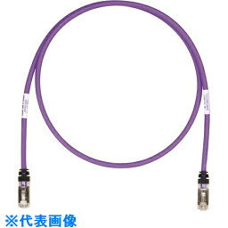 パンドウイット　CAT6A／CAT6　シールドパッチコード　8m　紫　STP6X8MVL 《10本入》（品番:STP6X8MVL）（注番1950396×10]・（送料別途見積り,法人・事業所限定,取寄）