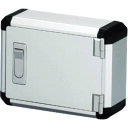 タカチ 開閉式コントロールボックス 鍵なしタイプ シルバー/ブラック (品番:FCW10-25-25NBS)(注番1958927)・(法人・事業所限定,直送元)