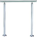 SHIROKUMA アプローチ手すり(B) 900mm シルバー/HL (品番:AP-60B-90-SIH)(注番1978129)・(送料別途見積り,法人・事業...