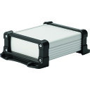 タカチ フランジ足付アルミケース EMCシールドタイプ シルバー/ブラック (品番:EXEF20-10-25SB)(注番2012890)・(法人・事業所限定,直...