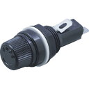 ELPA ヒューズホルダー パネル取付タイプ 30mm 15A以下 ブラック (品番:FH-P30H)(注番2018185)