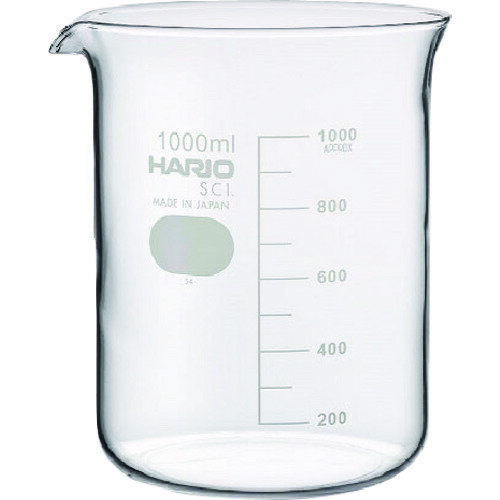 HARIO　ビーカー（個箱仕様）　1，000ml 《36個入》（品番:B-1L-H32）（注番2023135×36]・（送料別途見積り,法人・事業所限定,直送）