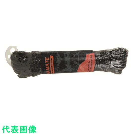 ユタカメイク パラメイトロープ 4mm×15m 黒 (品番:PMR-02)(注番2027272)