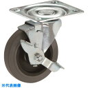 SAMSONG プレート式軽荷重用キャスター 76mm 自在ストッパー付き (品番:TP3630-01-MIR-TLB)(注番2064027)