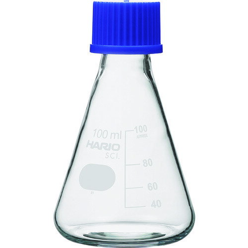 HARIO　耐熱ねじ口三角フラスコ　100ml （品番:NSF-100-SCI）（注番2065663