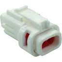 ミネベアコネクト 防水コネクタ F端子用ハウジング(1000個入) (品番:CB01A6-02N0-02)(注番2081332)・(送料別途見積り,法人・事業所限定,取寄)(2)