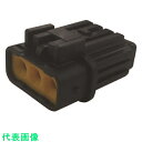 ミネベアコネクト 防水コネクタ F端子用ハウジング(500個入) (品番:CJ01A6-03B0-02)(注番2082157)・(送料別途見積り,法人・事業所限定,取寄)(2)