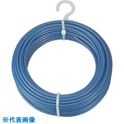 TRUSCO　メッキ付ワイヤーロープ　PVC被覆タイプ　Φ3（5）mmX10m （品番:CWP-3S10）（注番2134900）