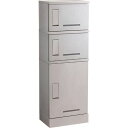 河村電器 宅配ボックス RUSUPO+シルバー 1300×450×310 3段タイプ (品番:KD3-31CS)(注番2151429)