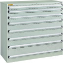 TRUSCO VE13S型キャビネット 1300X550XH1200 引出8段 (品番:VE13S-1208-W)(注番2152859)・(法人・事業所限定,直...