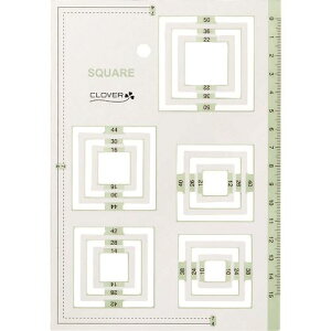クロバー ピーステンプレート正方形 (品番:57-999)(注番2154012)・(送料別途見積り,法人・事業所限定,取寄)