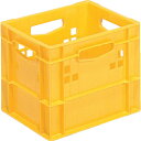 サンコー 飲料輸送用容器 201973 ピュアクレート12P-1D(ゲーブルトップパック1L×12本用) 黄 (品番:201973YE00-Y)(注番21752...