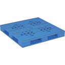 サンコー プラスチックパレット 840083 LX-1212R4青 (品番:SK-LX-1212R4-BL)(注番2175559)(4)