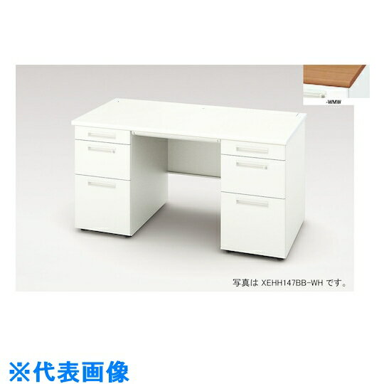ナイキ 両袖デスク (品番:XEHH147BB-WMW)(注番2176978)・(送料別途見積り,法人・事業所限定)【大型】