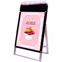 TOKISEI ポスター用スタンド看板マグネジ パンフレットケース付 A1片面ブラック (屋外用) (品番:PSSKMNPA1KBG) (注番:2177655)...