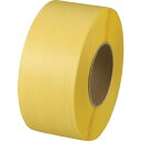 TRUSCO 自動梱包器用PPバンド幅15.5mmX長さ2500m 黄 (品番:GPP-155-Y)(注番2277557)(3)