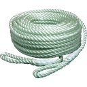 まつうら 電動ウインチ用ナイロンロープ(3打ち) 9mmΦ×100m 両端アイ加工 (品番:NR-3STRAND-9-100)(注番2289498)