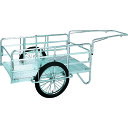昭和 アルミ折畳みリヤカー 積載面(長さ×幅)1200×80mm ノーパンクタイヤ (品番:NS8-A2)(注番2394642)・(送料別途見積り,法人・事業所...