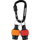VESSEL ボールクイックキャッチャー2個組(レッド・イエロー) カラビナ付き QB-22K2RY (品番:QB-22K2RY)(注番2442047)