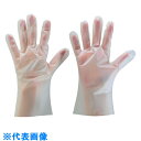 TRUSCO 使い捨てエラストマー手袋 内エンボス Mサイズ (100枚入) (品番:TPE-1007M)(注番2447813)