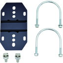 □NICHIDO パイプ用ライト固定金具φ80~90用 (品番:LMF-P90)(注番2492753)・(送料別途見積り,法人・事業所限定,直送)