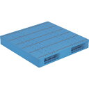 サンコー プラスチックパレット 840139 LX-1111R2-2(持手孔無) ブルー (品番:84013901BL503)(注番2494811)