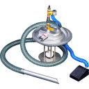 アクアシステム エア式掃除機 乾湿両用クリーナー足元スイッチ付(オープンペール缶用) (品番:APPQO550AF)(注番2500465)