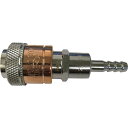 小池酸素 アポロコック(ソケット) ホース用 適用流体燃料ガス 接続サイズφ6 S1A02112 (品番:AS-2-6)(注番2517426)